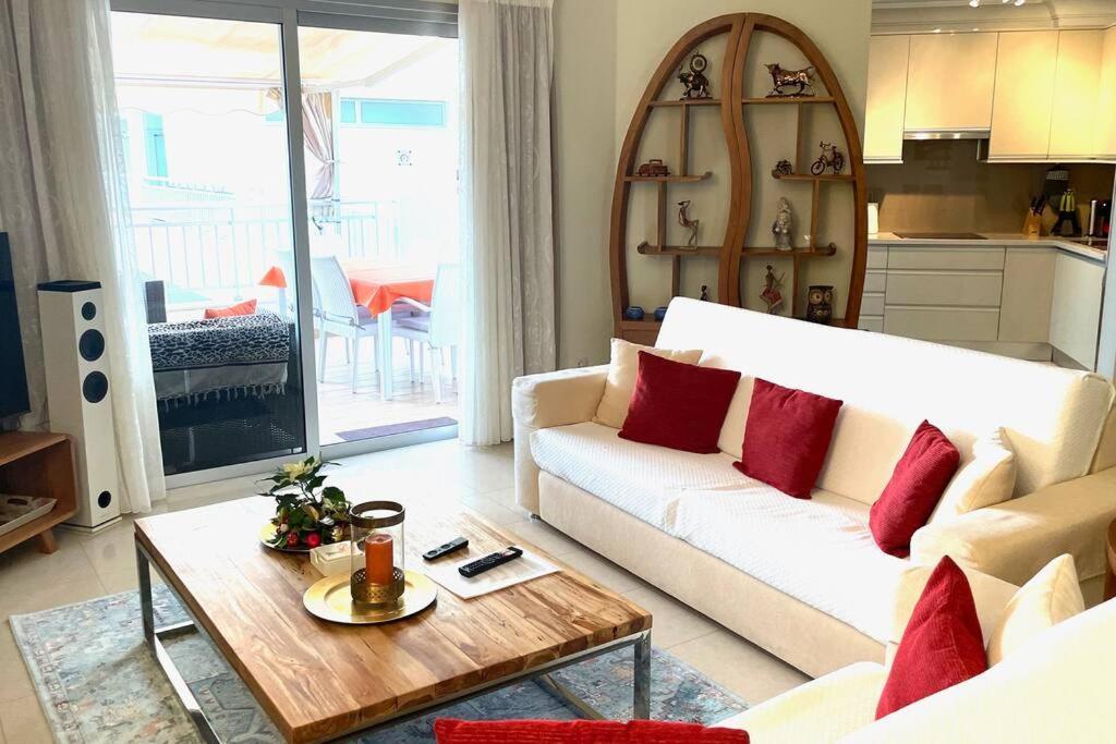 פאלם-מאר Luxurioese Duplex Ferienwohnung In Sehr Ruhiger Wohnanlage Mit Meerblick מראה חיצוני תמונה