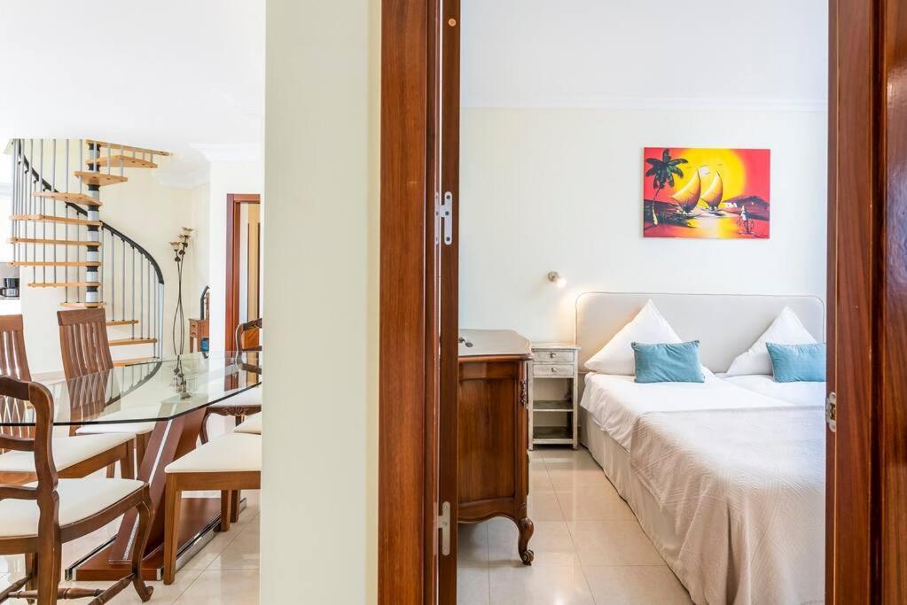 פאלם-מאר Luxurioese Duplex Ferienwohnung In Sehr Ruhiger Wohnanlage Mit Meerblick מראה חיצוני תמונה